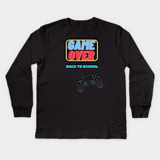 game over back to school Kids Long Sleeve T-Shirt